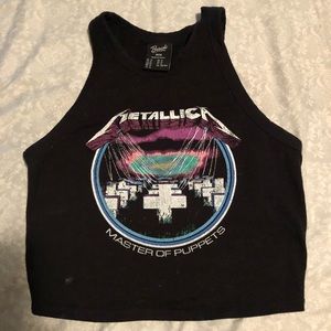 Metallica crop top